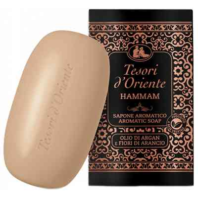 Тверде мило Tesori d'Oriente Хаммам Олія аргани та апельсиновий цвіт Парфумоване 125 г (8008970055183) Вінниця