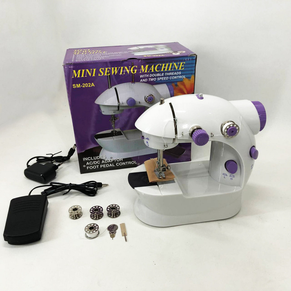 Міні-швейна машина з насадками, Багатофункціональна домашня швейна XE-362 машинка портативна Київ - фото 8