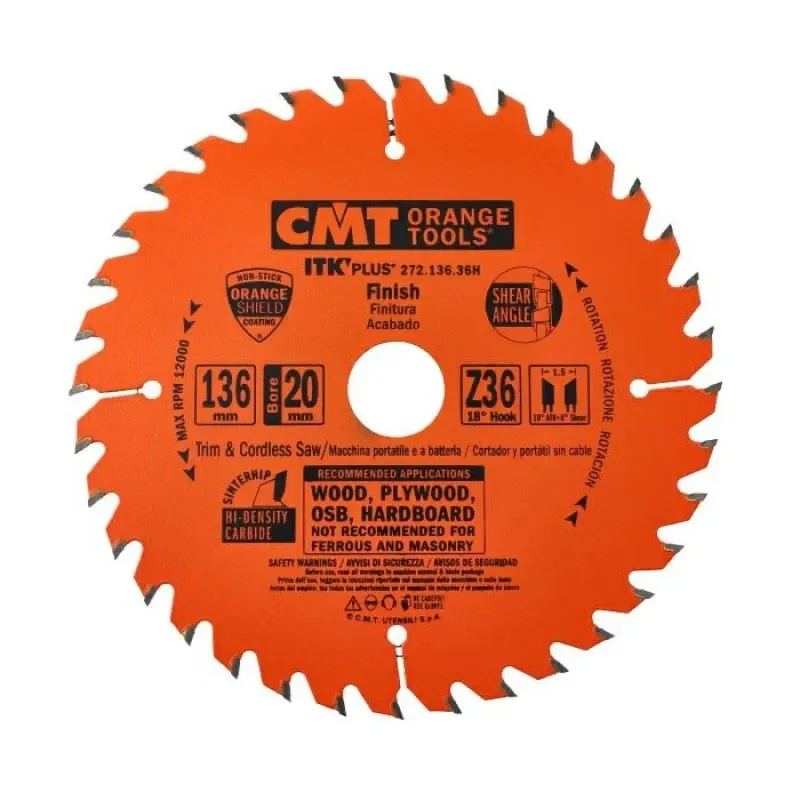 Пильний диск по дереву CMT 136x20x36z K1.5/1.0 (272.136.36H) Одеса - фото 1