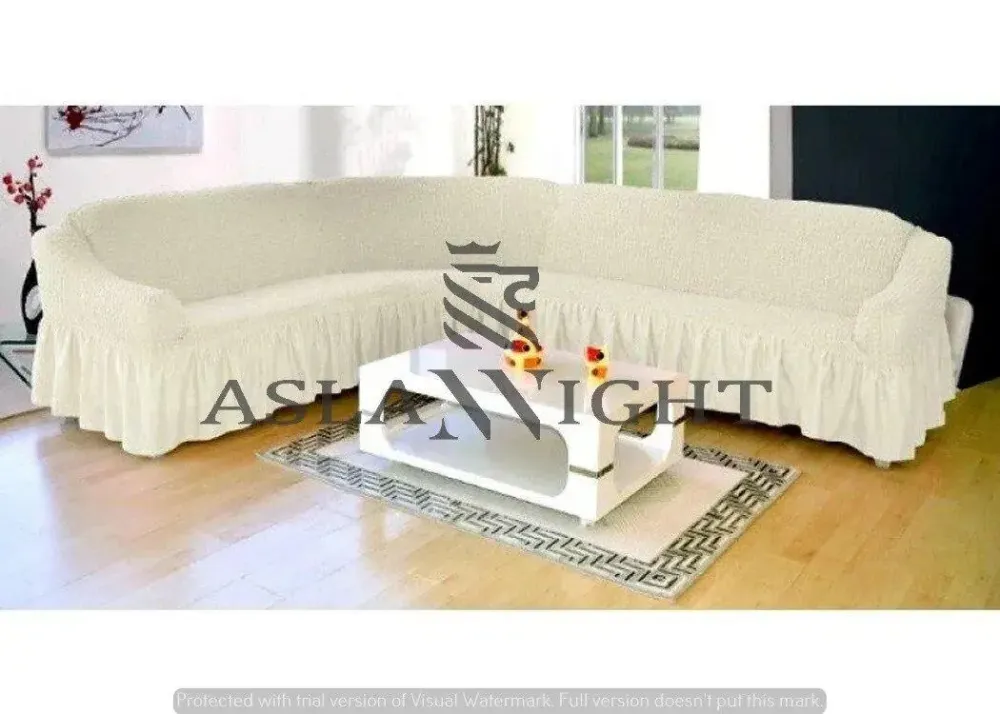 Чехол на угловой диван с оборкой, накидка на диван Коломыя - изображение 6