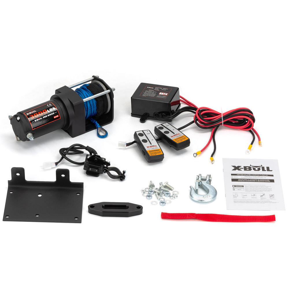 Лебедка Электрическая X-Bull 3000 Lbs С Синтетическим Тросом Для Квадроциклов И Пикапов Киев - изображение 2