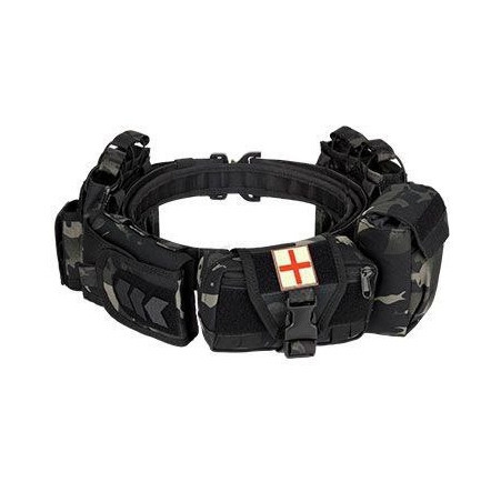 Пояс модульный разгрузочный Yakeda с подсумками и системой Молли Черный камуфляж Винница - изображение 1