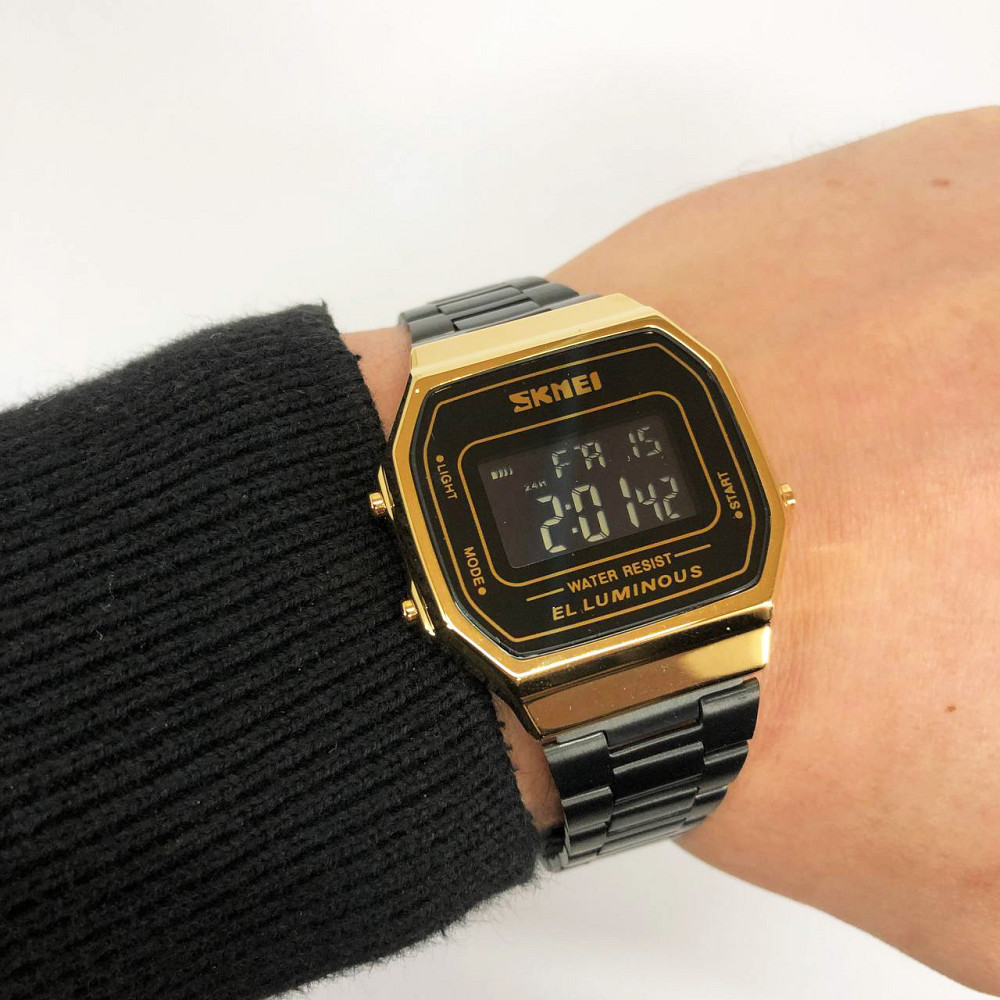 Армійський годинник топ SKMEI 1647GDBK, Хороший наручний годинник чоловічий, KS-613 Водонепроникний годинник Київ - фото 2