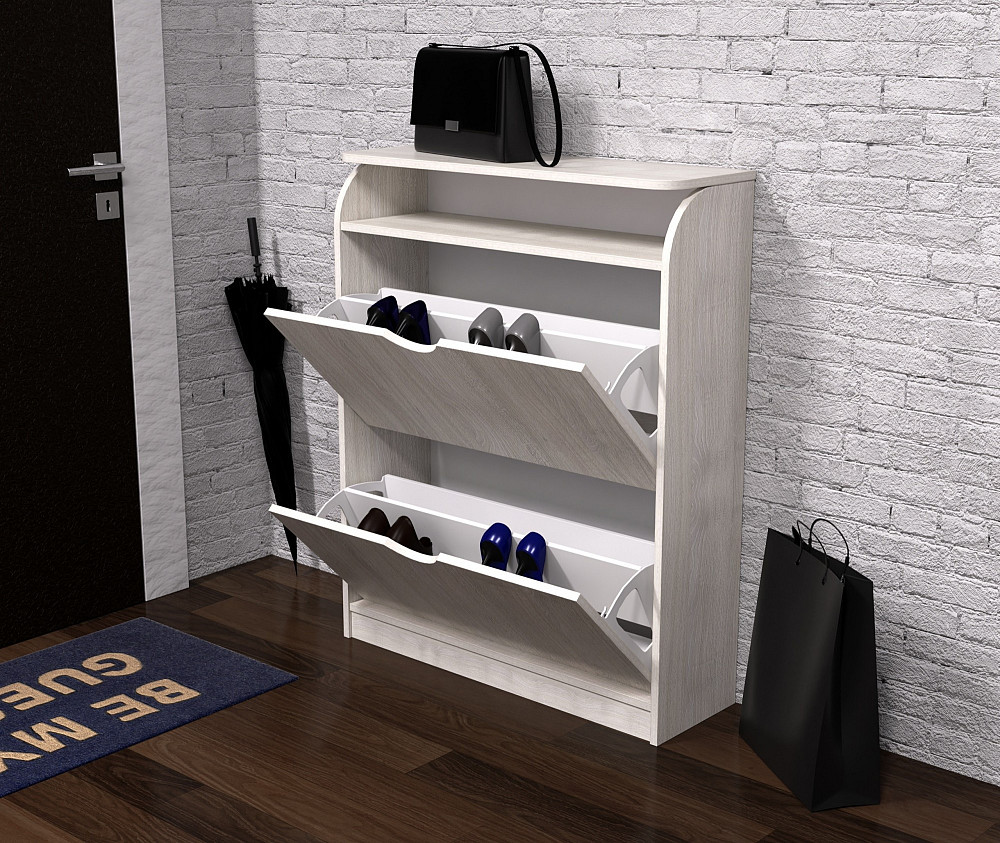 Тумба для обуви №1, Дуб Шамоні Світлий, 800/250/1000 Львов - изображение 3