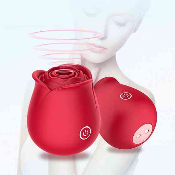 Клиторальный вакуумный вибратор Red Rose Красный - Вибраторы Винница