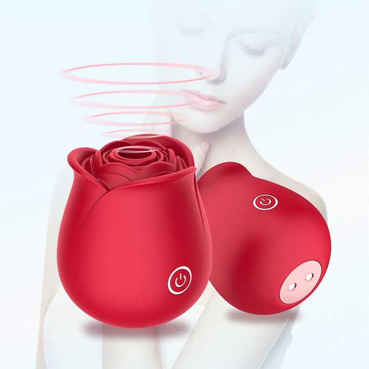 Кліторальний вакуумний вібратор Red Rose червоний Вінниця - фото 2