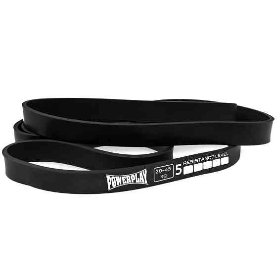 Еспандер-петля (гумка для фітнесу і кроссфіту) PowerPlay 4117 Power Band Чорна (20-45kg) Кам'янське