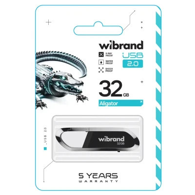 USB флеш накопитель Wibrand 32GB Aligator Black USB 2.0 (WI2.0/AL32U7B) Винница - изображение 2