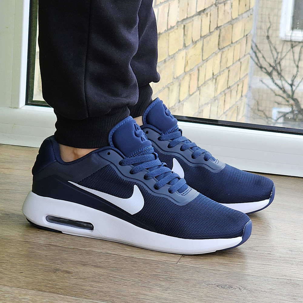 Мужские Кроссовки Nike 90 Синие Найк с Амортизацией Тканевые (размеры: 41,42,43,44) - 535-4 Днепр - изображение 5