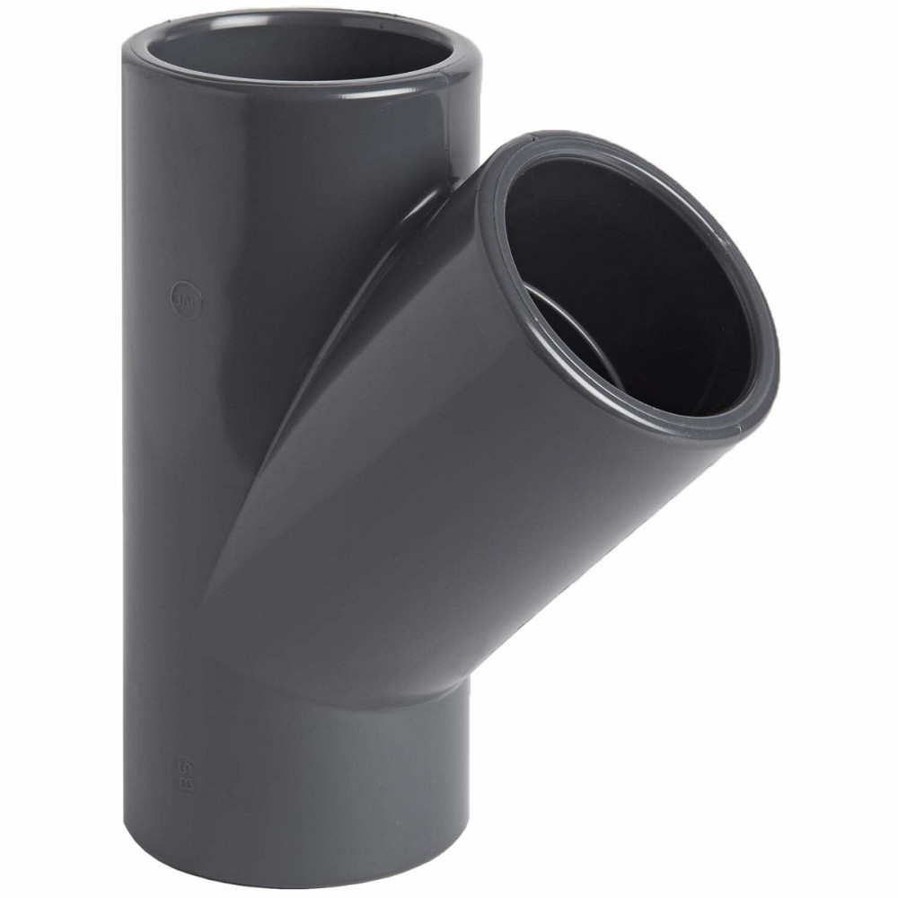 Трійник ПВХ Aquaviva 45° клейовий, d40 мм Київ - фото 1