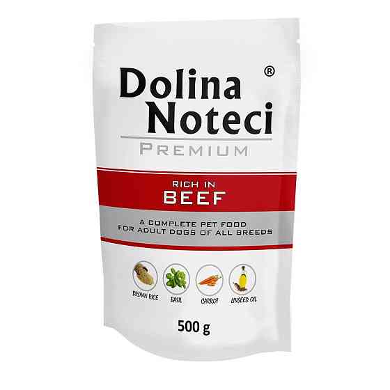 Dolina Noteci Premium (Долина Нотечі Преміум) консерви вологий корм для собак з яловичиною 500 г х 10 шт. Запоріжжя
