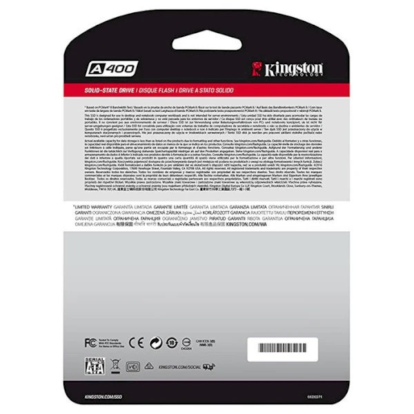 Накопичувач SSD 240 GB Kingston SSDNow A400 2.5" SATAIII TLC (SA400S37/240G) 2.5" Харків - фото 7
