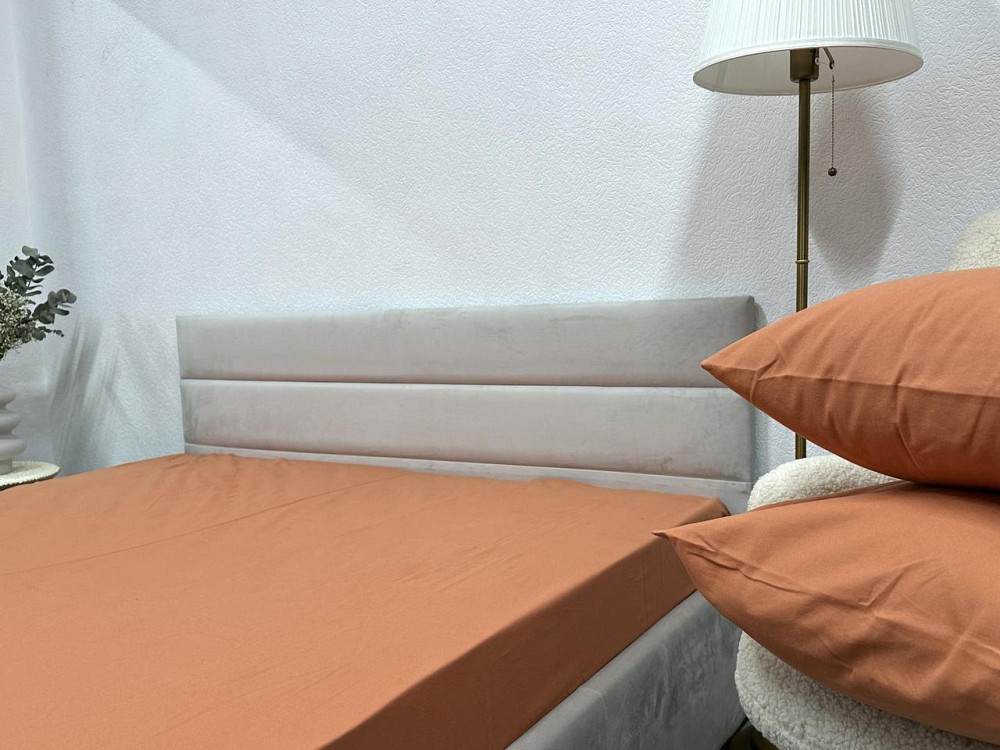 Ecotton Простирадло на резинці Ecotton 180х200 см помаранчевий Orange 24589 Коломия - фото 1