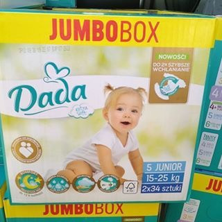 Підгузники дитячі DADA Extra Soft 5 junior 15-25 кг 68шт Jumbo Box Львів - фото 2