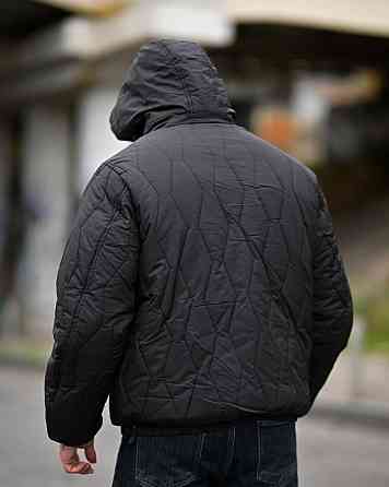 Чоловіча зимова куртка jenson чорна ПП8102 Одеса