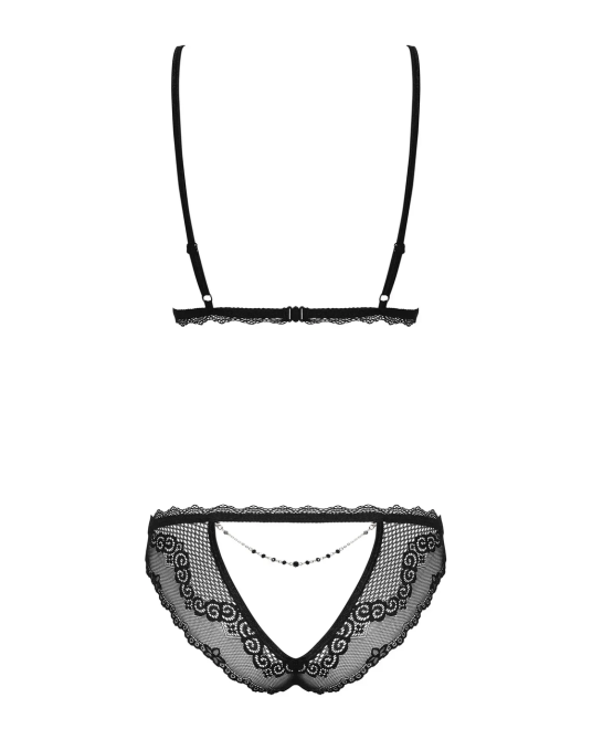 Комплект белья - Obsessive Millagro Set Black - L/XL Sex Aura Киев - изображение 3