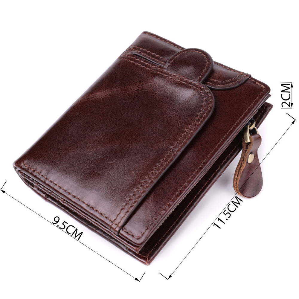 Вертикальний чоловічий гаманець із натуральної шкіри Vintage sale_15096 Коричневий Київ - фото 3