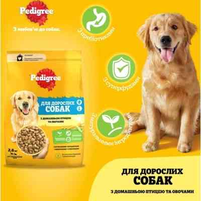 Сухий корм для собак Pedigree з птицею та овочами 2.6 кг (5998749144961) Вінниця