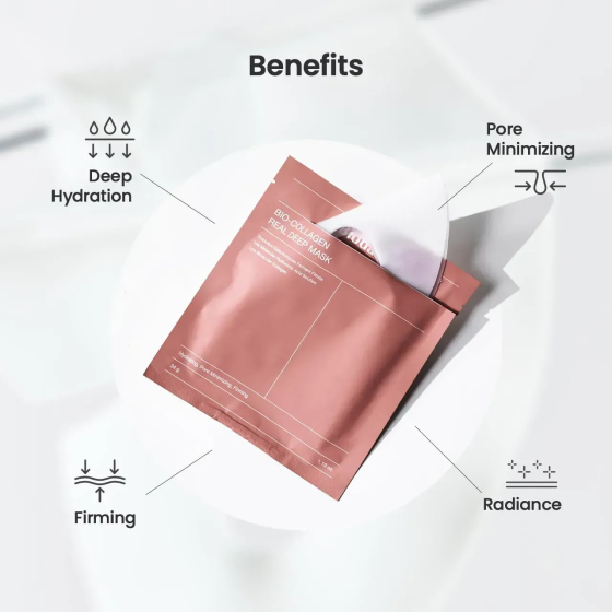 Маска гідрогелева нічна з колагеном Bio-Collagen Real Deep Mask Biodance 1 шт Київ