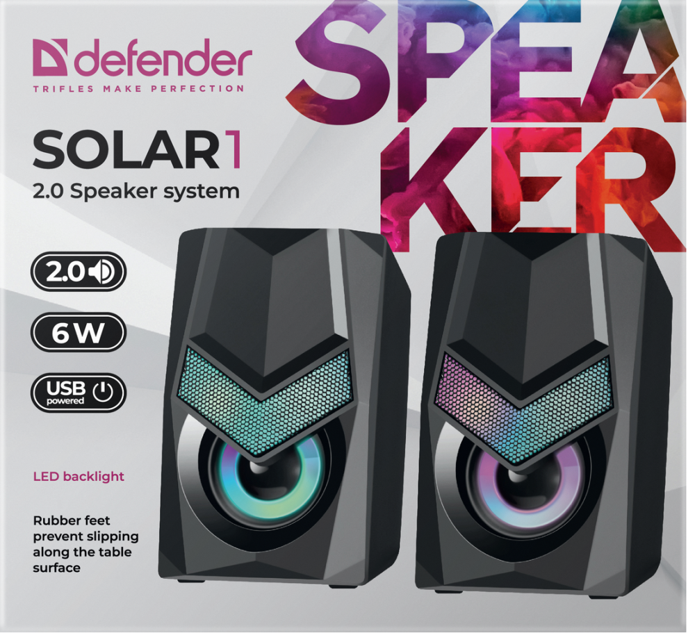 Акустика Defender 2.0 Solar 1 6Вт (65401) (6618433) Київ - фото 8