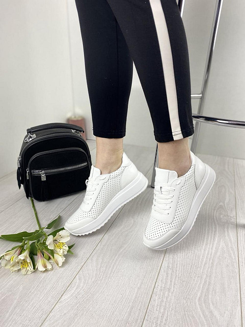 EMELI Кросівки жіночі EMELI 915/3 ST білі (весна-осінь, шкіра натуральна) (2685) лише 39р. Коломия - фото 2