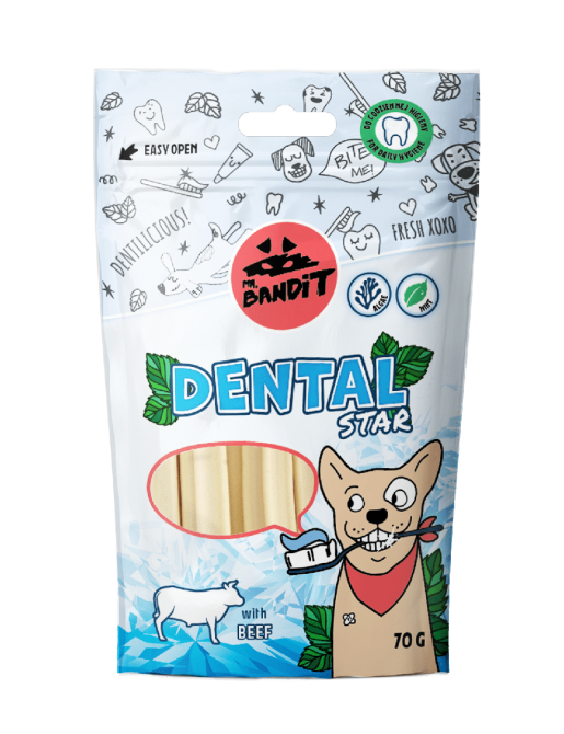 Ласощі для собак Містер Бандіт Mr.Bandit Дентал палички для здоров'я зубів собак з яловичиною, 70 г Вінниця - фото 1