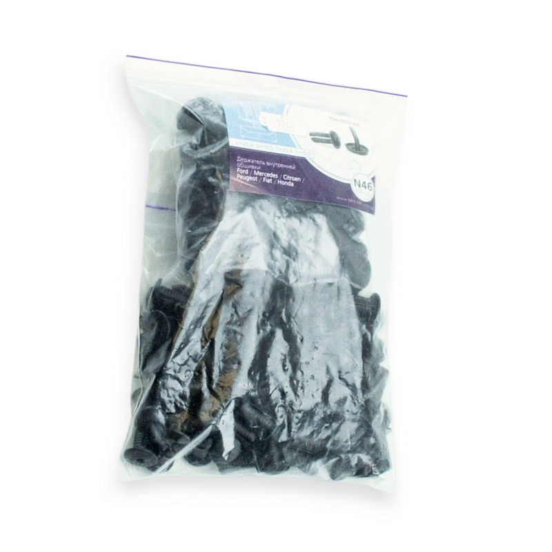 Кліпса обш Ford, Mers, Fiat, Honda (отв10дл.20шл20) чорний (100шт) SHEMI №46 Мукачево - фото 1