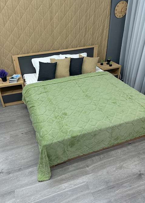 Плед-покривало Ромб 200х230 см (+-5см) Салатовий (87-260) Київ - фото 6