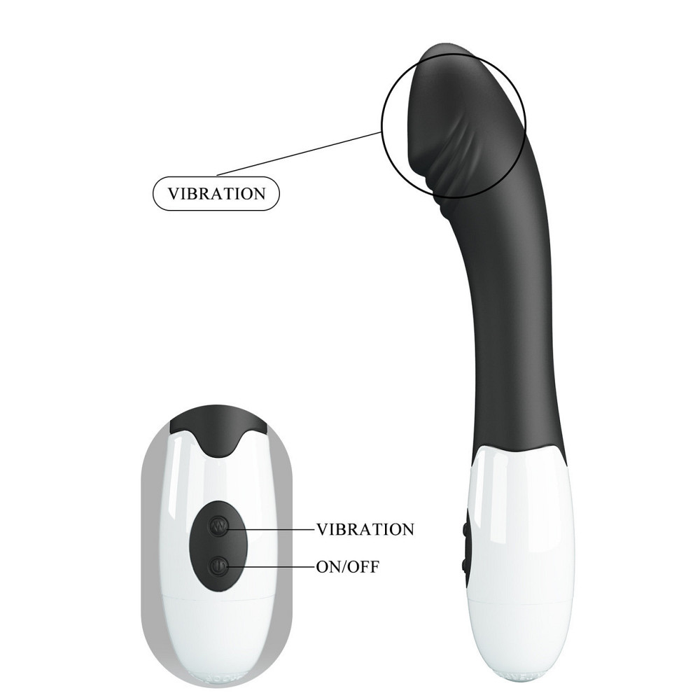Вібратор для точки G Pretty Love Elemental Vibrator чорний, 19 х 3.2 см Sex Aura Київ - фото 8