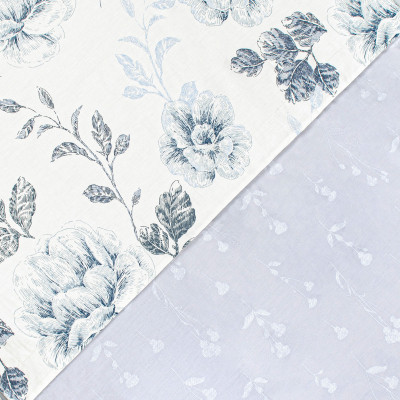 Постільна білизна Home Line Квітковий блюз Сатин Твіл євро (182995) Вінниця - фото 3