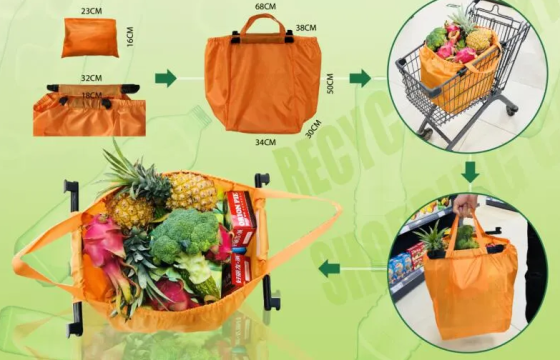 Сумка для покупок великого розміру з посиленими ручками 