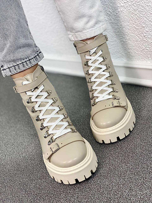 Без бренда Черевики жіночі ARLEN БК-Брук бежеві (зима, шкіра натуральна) (4853) 35-40 35 Коломыя - изображение 6