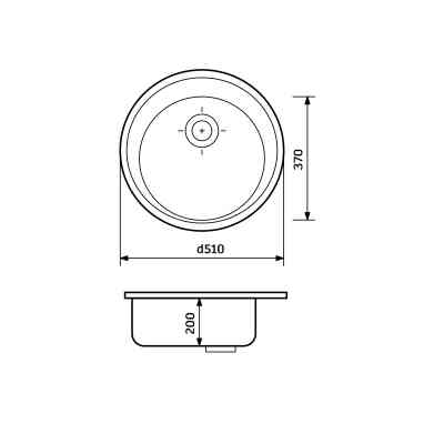 Мойка кухонная Adamant Sun Avena (4824296100106) Вінниця