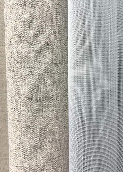 Комплект штор VR-Textil TWEED_V 150х270 2шт и Тюль 600х270 1914ш-1153т Пепельный с белым 71-145/5 Киев - изображение 5