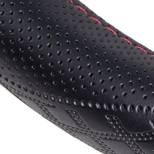 Чохол на кермо VLOD-L941 BK/RD M чорний, шкіра, один шов Харків - фото 6