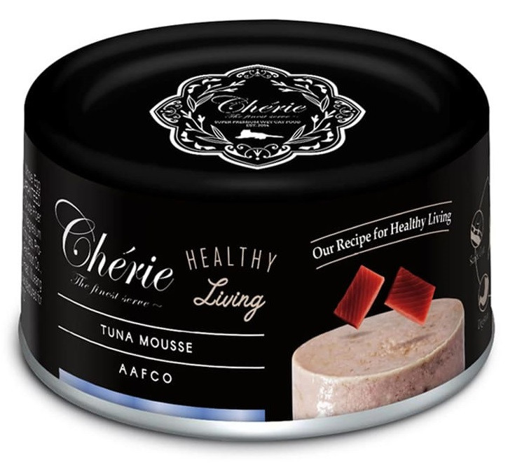 Вологий корм Cherie Healthy Living Tuna для кішок мус з тунцем 80 г Вінниця - фото 1