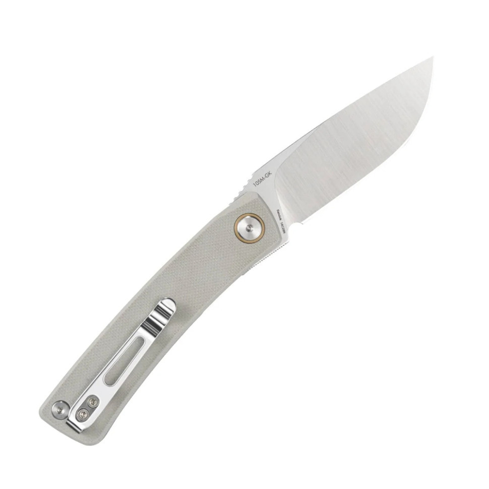 Ніж складаний кишеньковий SRM Air 105M-GK (7.5 см) 14C28N / G10 білий Київ - фото 2