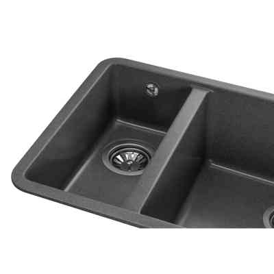 Мийка кухонна GRANADO Under top DOUBLE grafito (gr3409) Вінниця