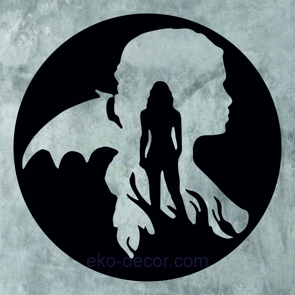 Декоративне настінне Панно «Ангел та Демон», Декор на стіну Київ - фото 7