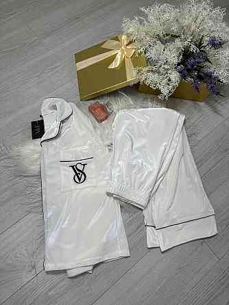 Женская стильная домашняя пижама бархатная пижама Молочный, 50/52 Одесса