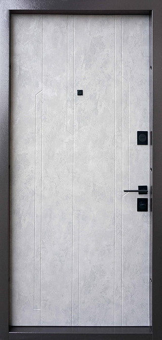 Двері вхідні металеві Страж Mirage 850х2040 мм бетон темний/бетон сірий Праві Київ - фото 2