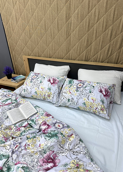 Комплект постельного белья Ранфорс, Decorator Cotton Collection Vernal Евро 220х200 с разноцветным принтом (88-125) Киев - изображение 7