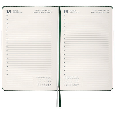 Тижневик Axent датований 2026 Partner Lines, 145х210, темно-зелений (8815-26-23-A) Вінниця - фото 3