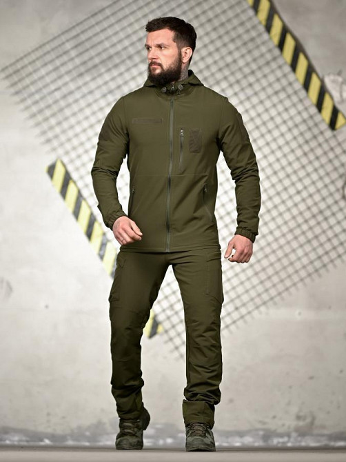 Еластичний тактичний костюм agony олива ВТ6860 Одеса - фото 13