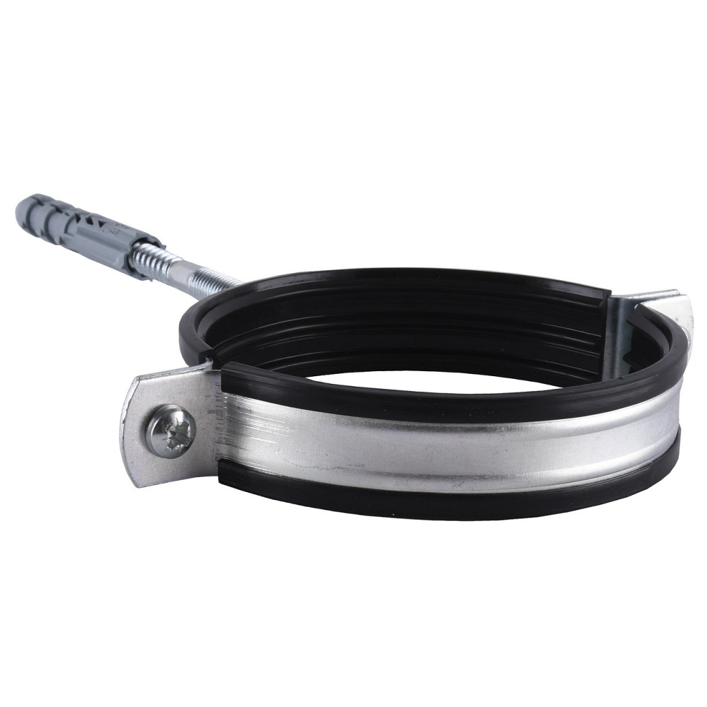 Хомут трубный SOLOMON (комплект) 4″, 108-118мм з винтом 10х120 c дюбелем Київ - фото 4