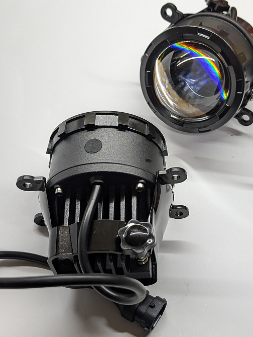 Протитуманні фари LED лінза універсальна 3,5 дюйма 90 мм туманка 60 ватт біла (один режим) Харків - фото 2