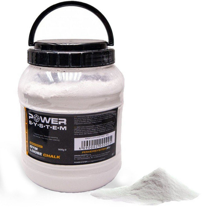 Магнезія спортивна суха PowerSystem PS-4090 Powder Chalk 500 г. Кам'янське - фото 1