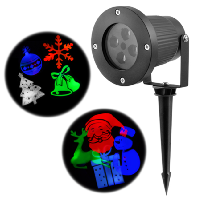 Світлодіодний лазерний проєктор 326-2, 12 зображень, будинок + Вулиця, 2 кронштейни Дніпро - фото 2