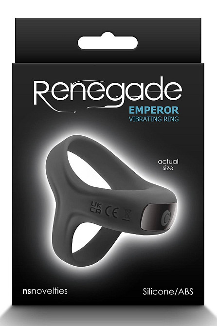 Эрекционное виброкольцо NS Novelties Renegade, черное Sex Aura Киев - изображение 3