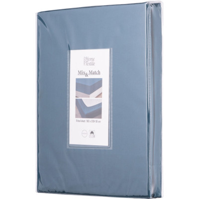 Простынь Ardesto на резинке Mix&Match сатин 180х200+30 см океан (ART1820FSB) Винница - изображение 4